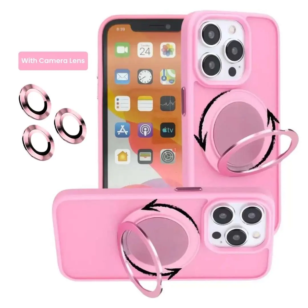 iPhone 16 Pro MagSafe Cam Smoke Rotating Kickstand Pink