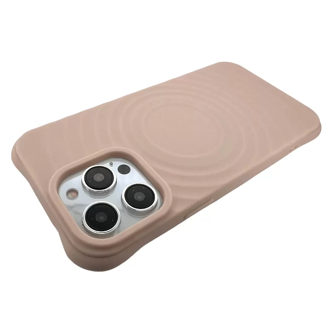 iPhone 14 Magsafe Water Ripple Tpu Case Pink