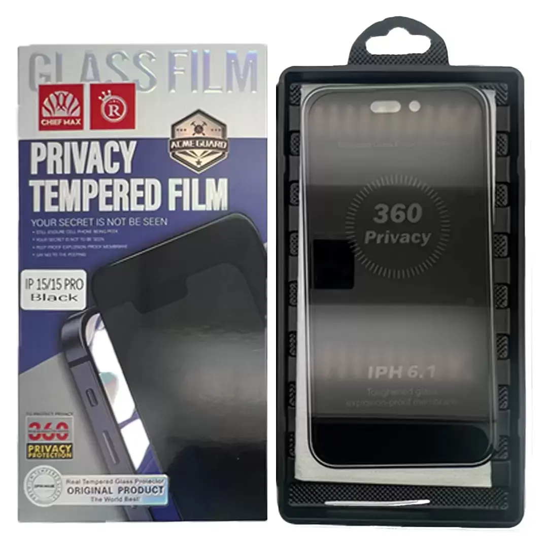 6.9-inch iPhone 17 Pro Max Tempered Glass Privacy 360