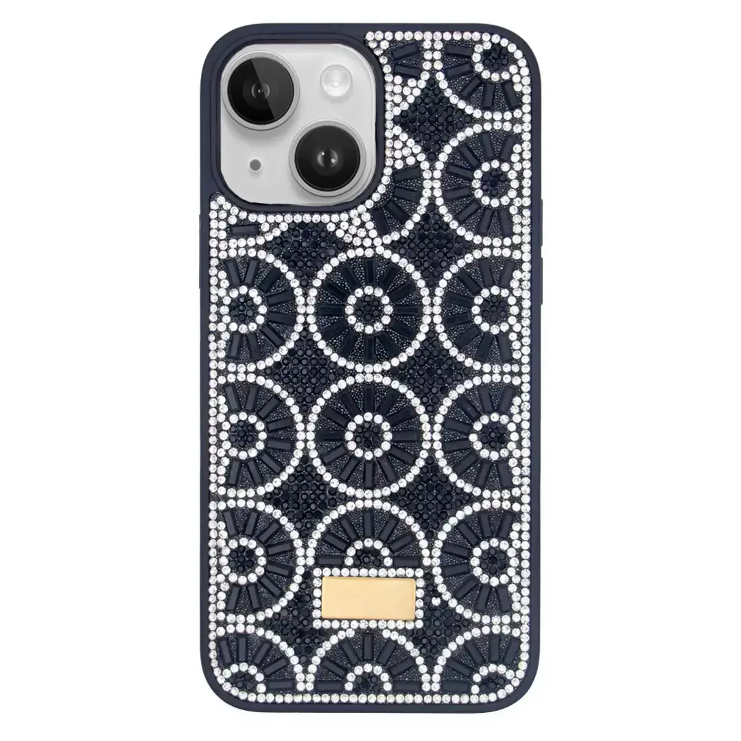 iPhone 15 Diamond sparkling case Black