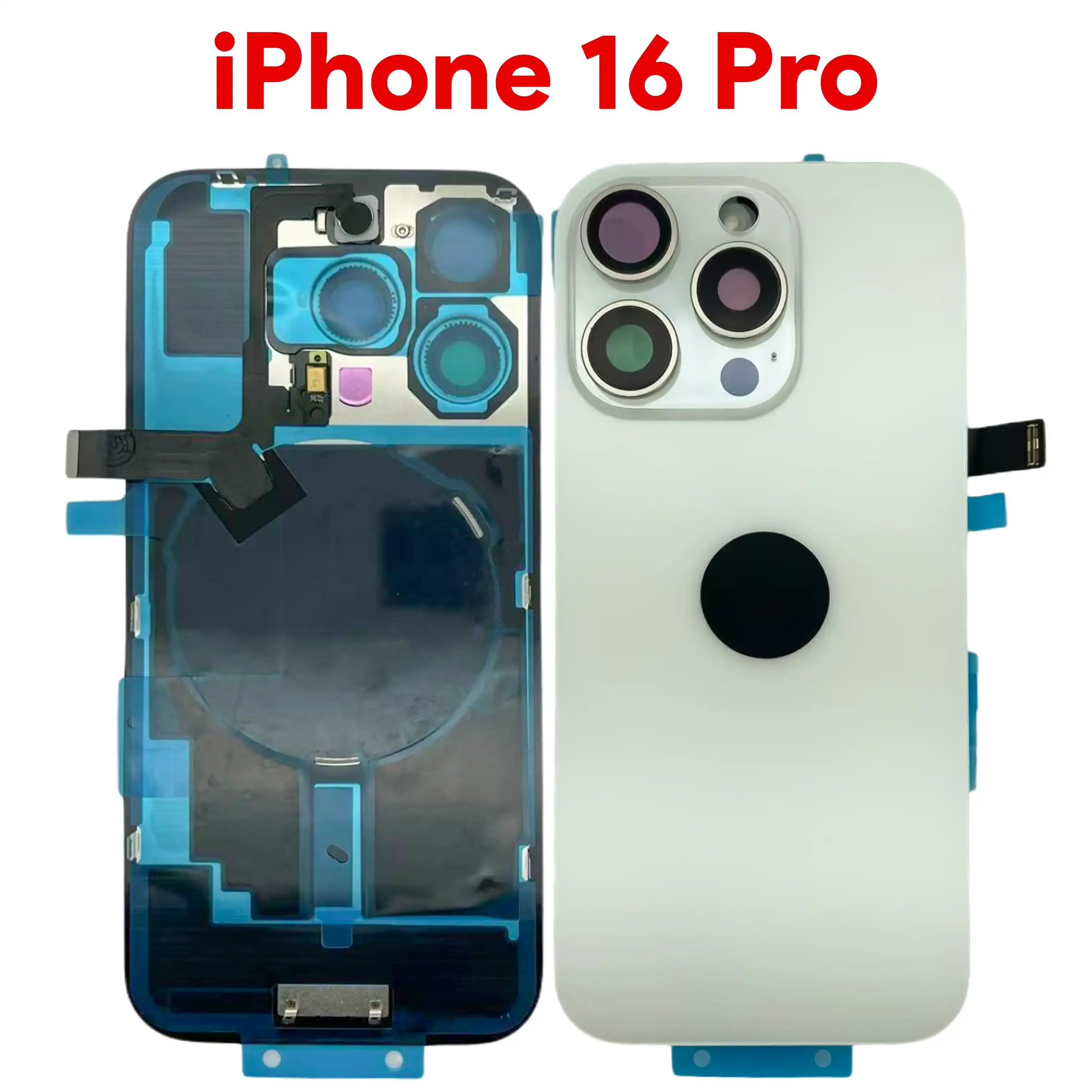 iPhone 16 Pro Back Glass White with NFC
