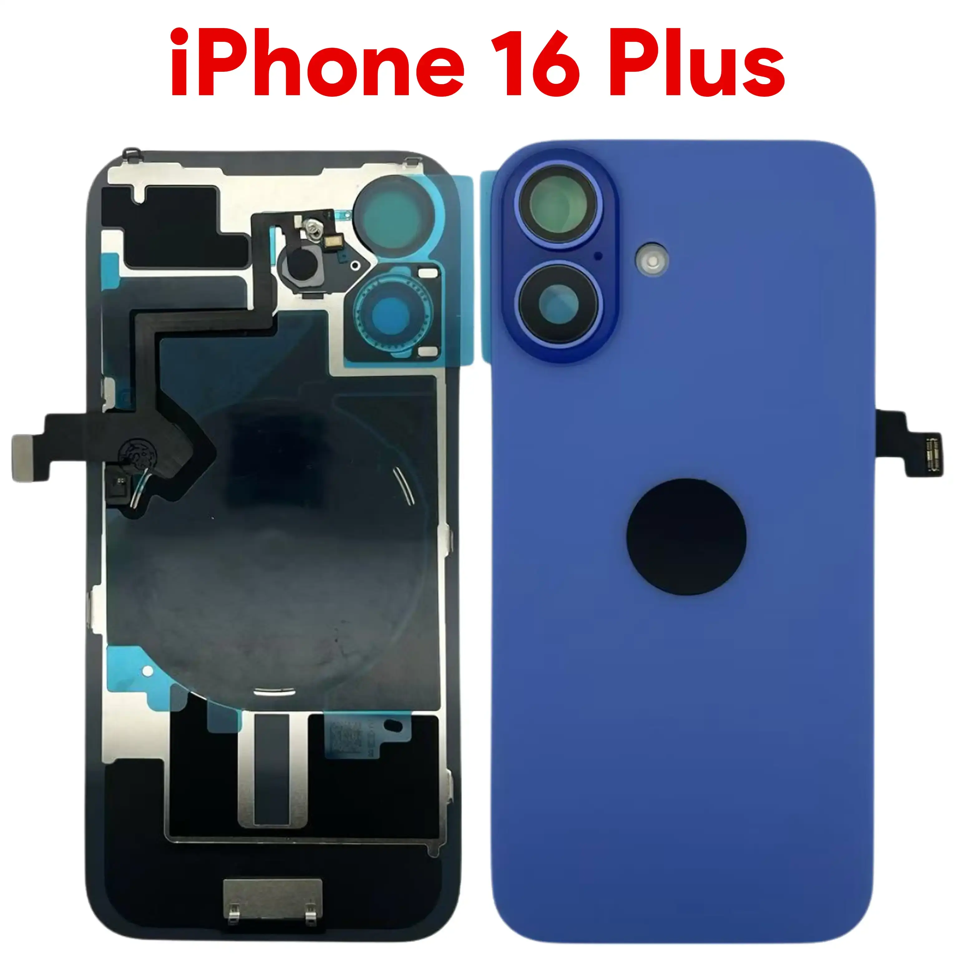 iPhone 16 Plus Back Glass Blue with NFC