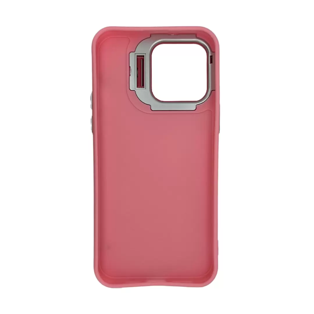 iPhone 14 Pro/iPhone 15 Pro Camera Stand Eco Case Pink