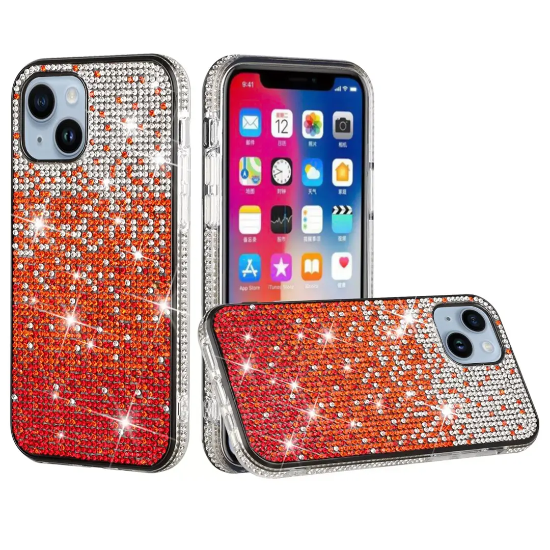 iPhone 15 Plus/iPhone 14 Plus Bling Party Diamond Red