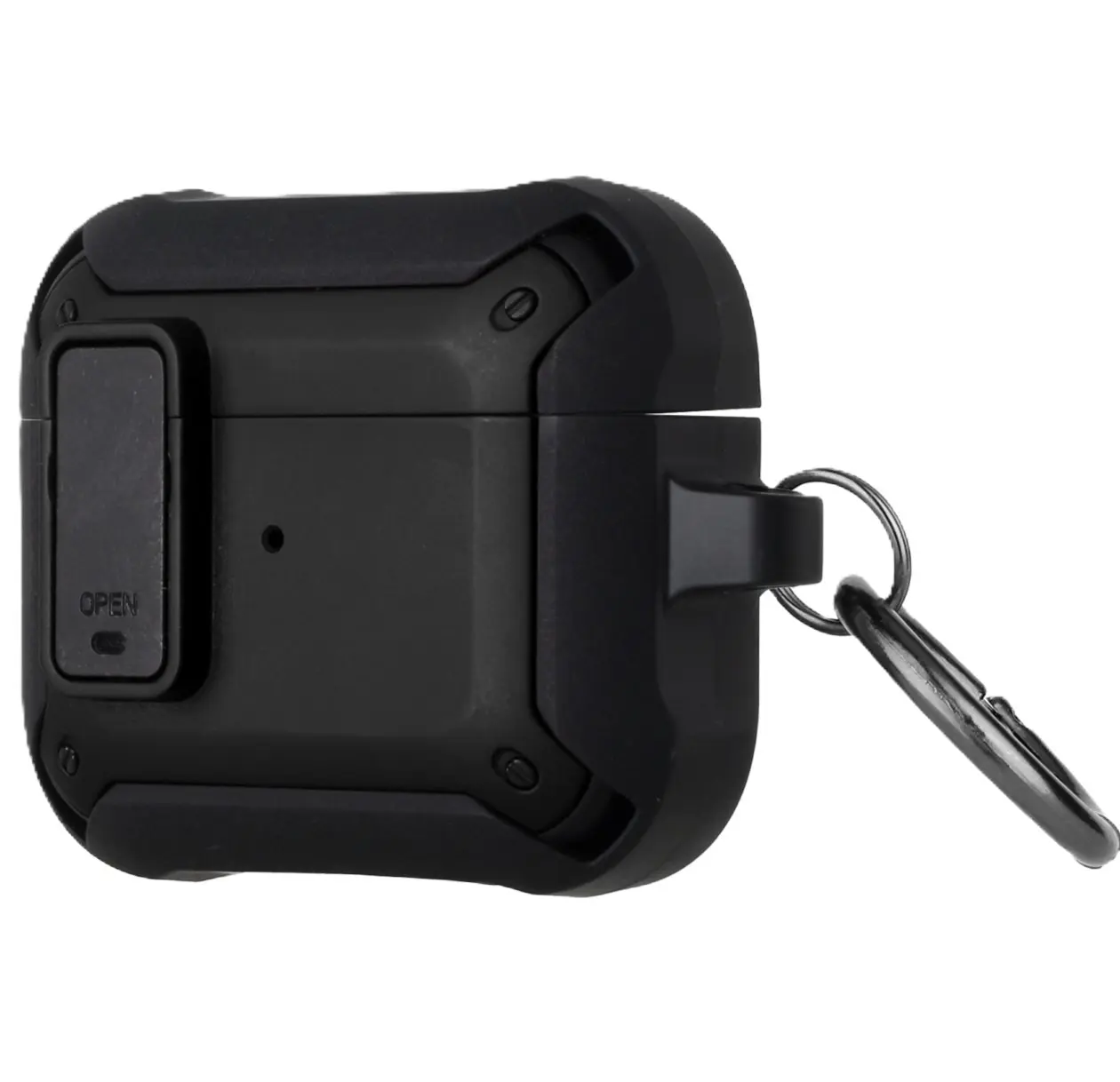 Airpods Pro 2 Shock Proof Hybrid With Hook Case Black