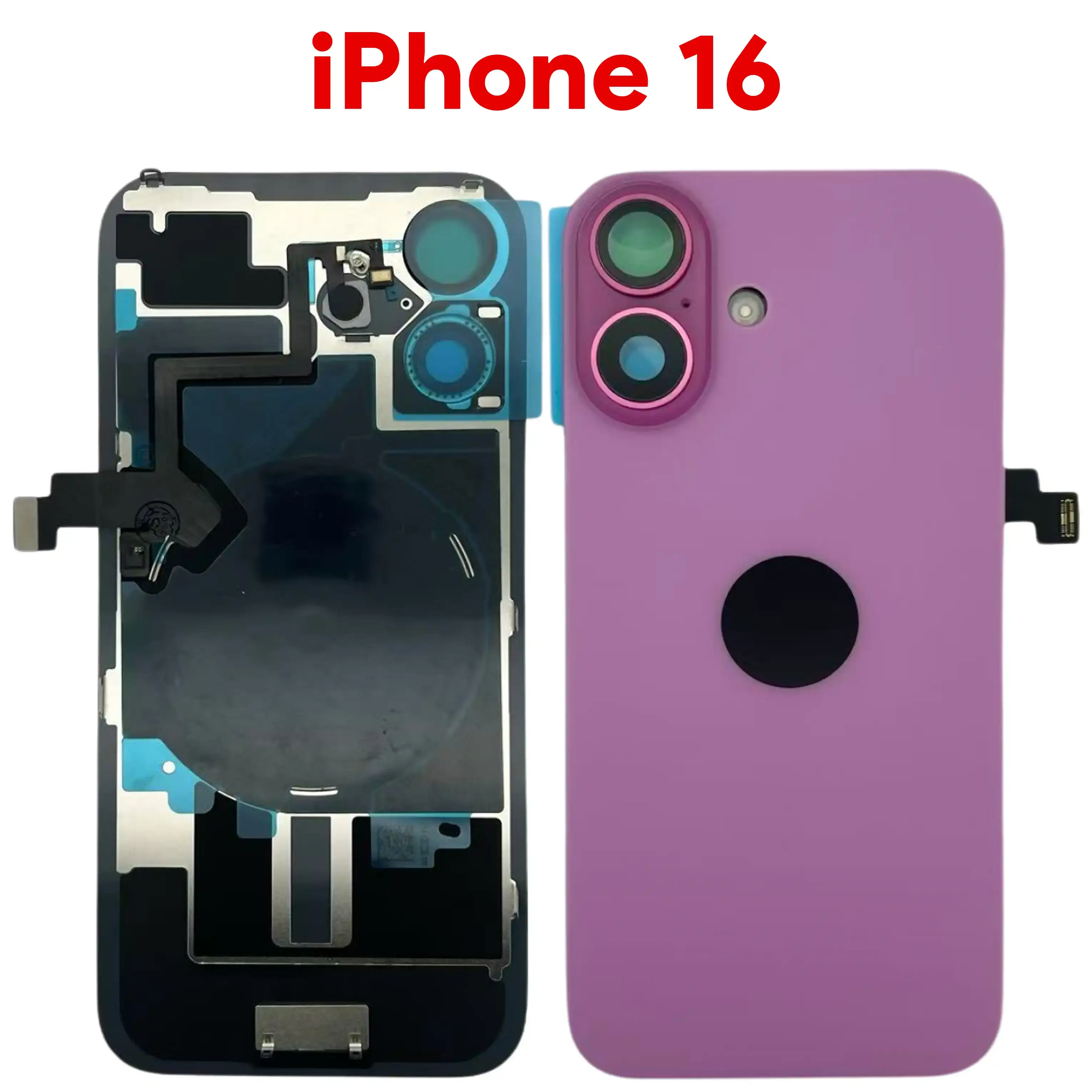 iPhone 16 Back Glass Pink with NFC