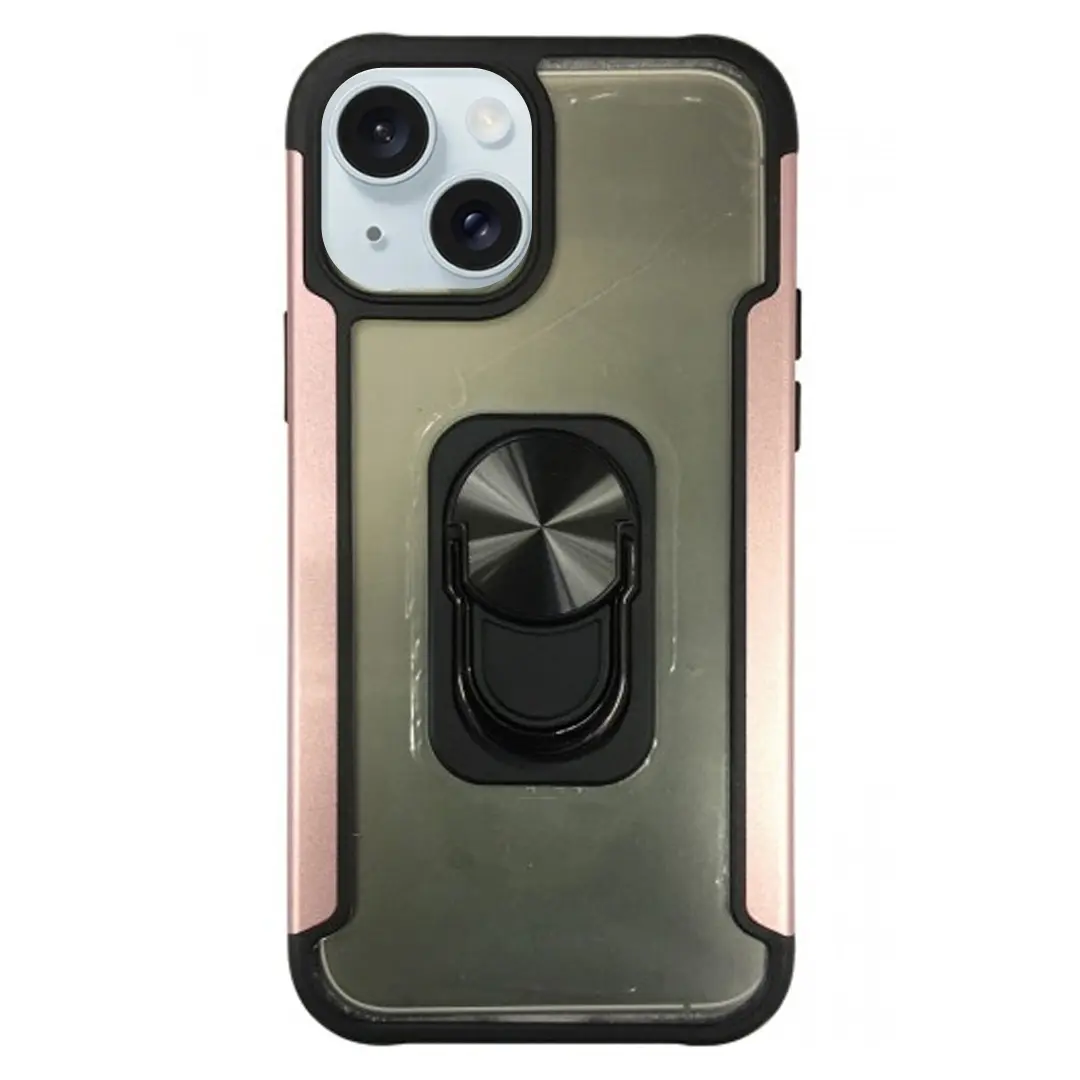 iPhone 13 Clear Ring Case Rose Gold