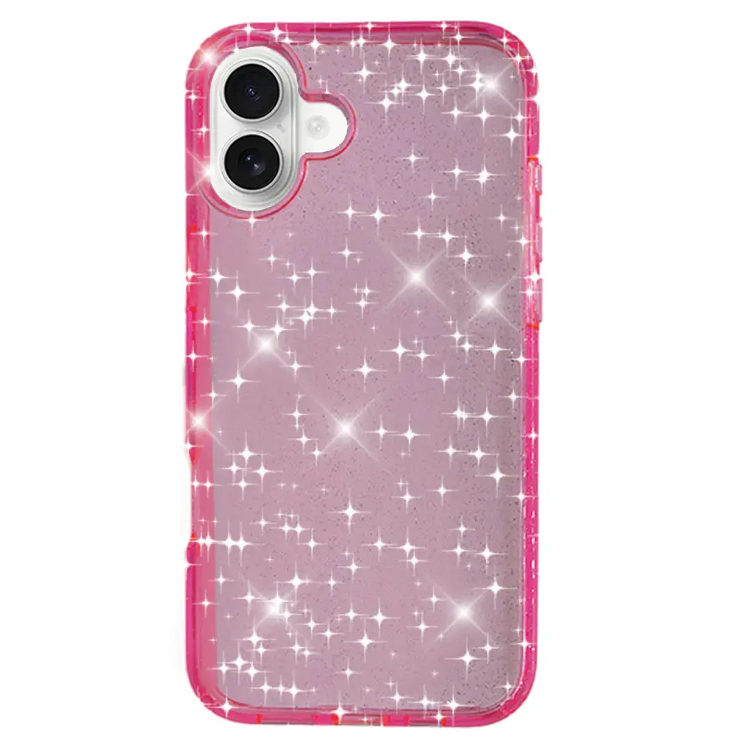 iPhone 17 Fleck Glitter Case Pink