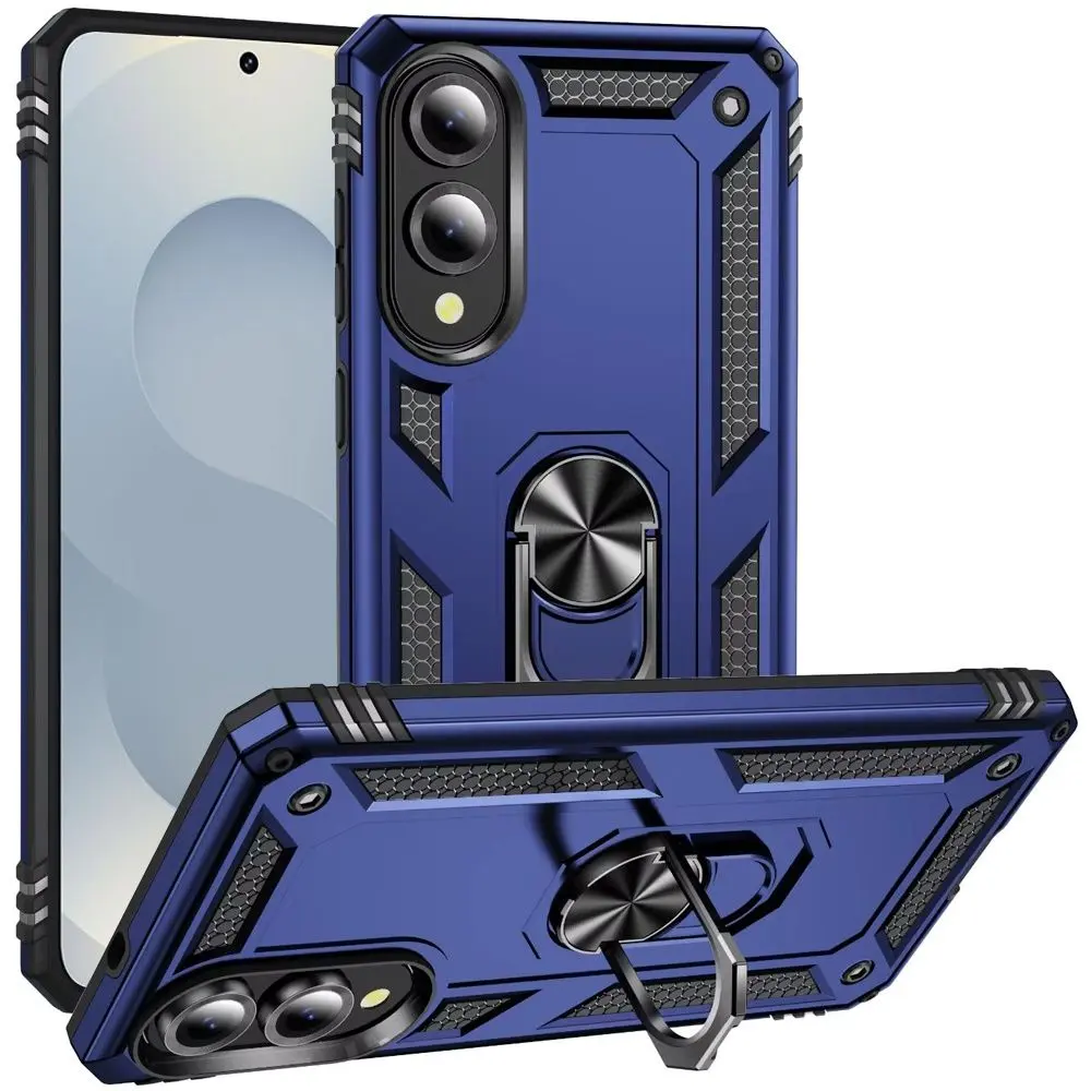 Samsung Galaxy S25 Edge 2in1 Ring Stand Case Blue