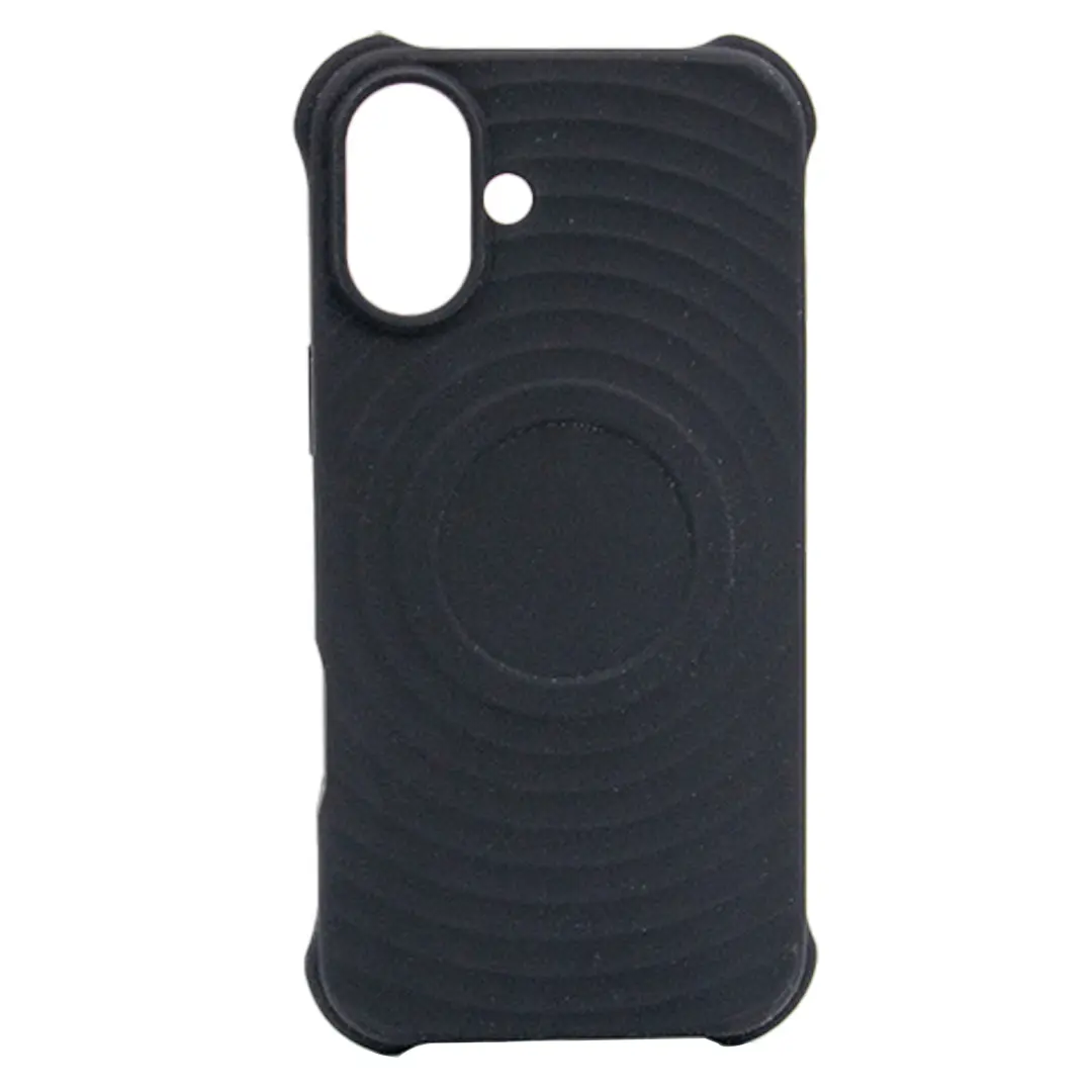 iPhone 16 Magsafe Water Ripple Silicone Case Black