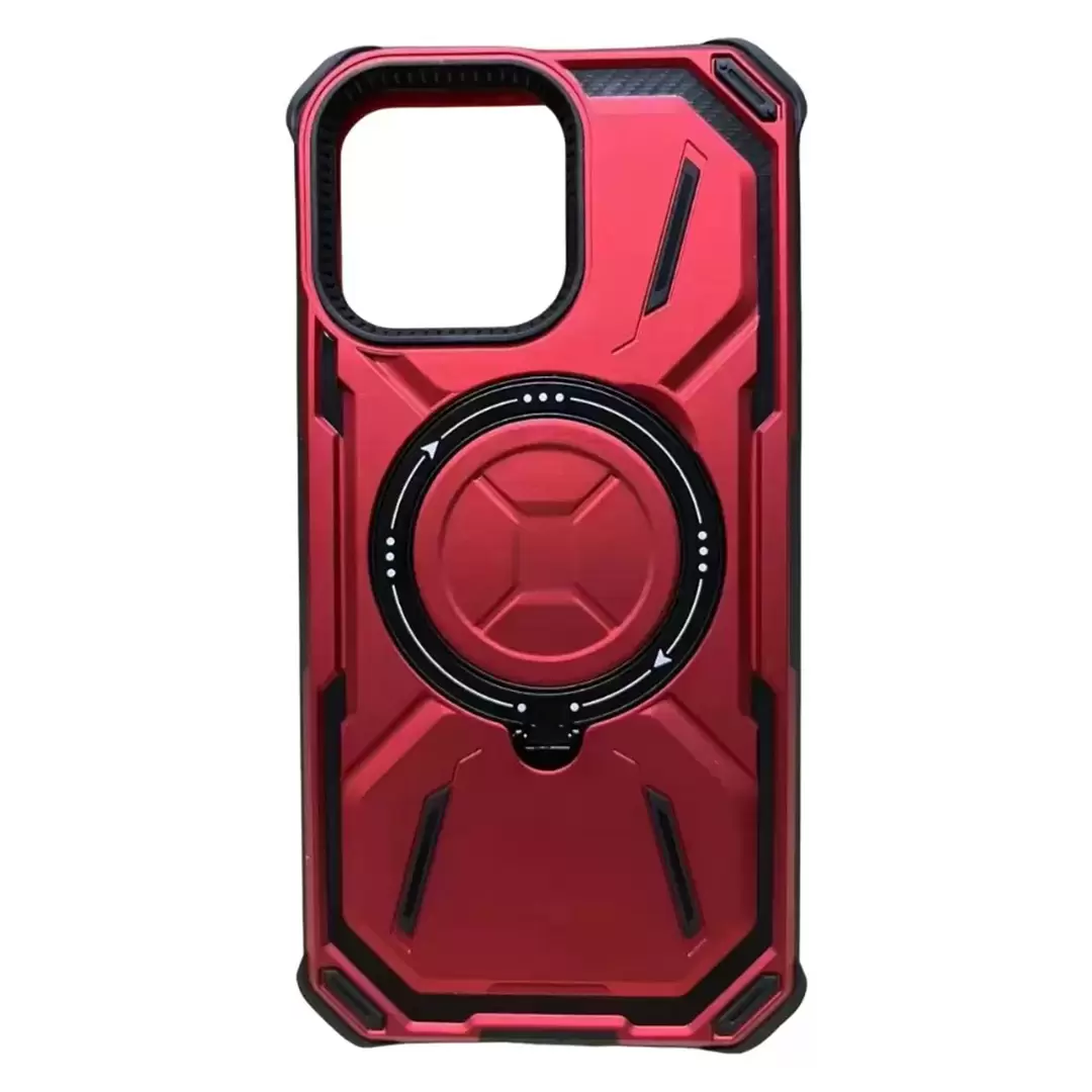 iPhone 15 Plus/iPhone 14 Plus Magsafe Tough Hybrid Kickstand Red