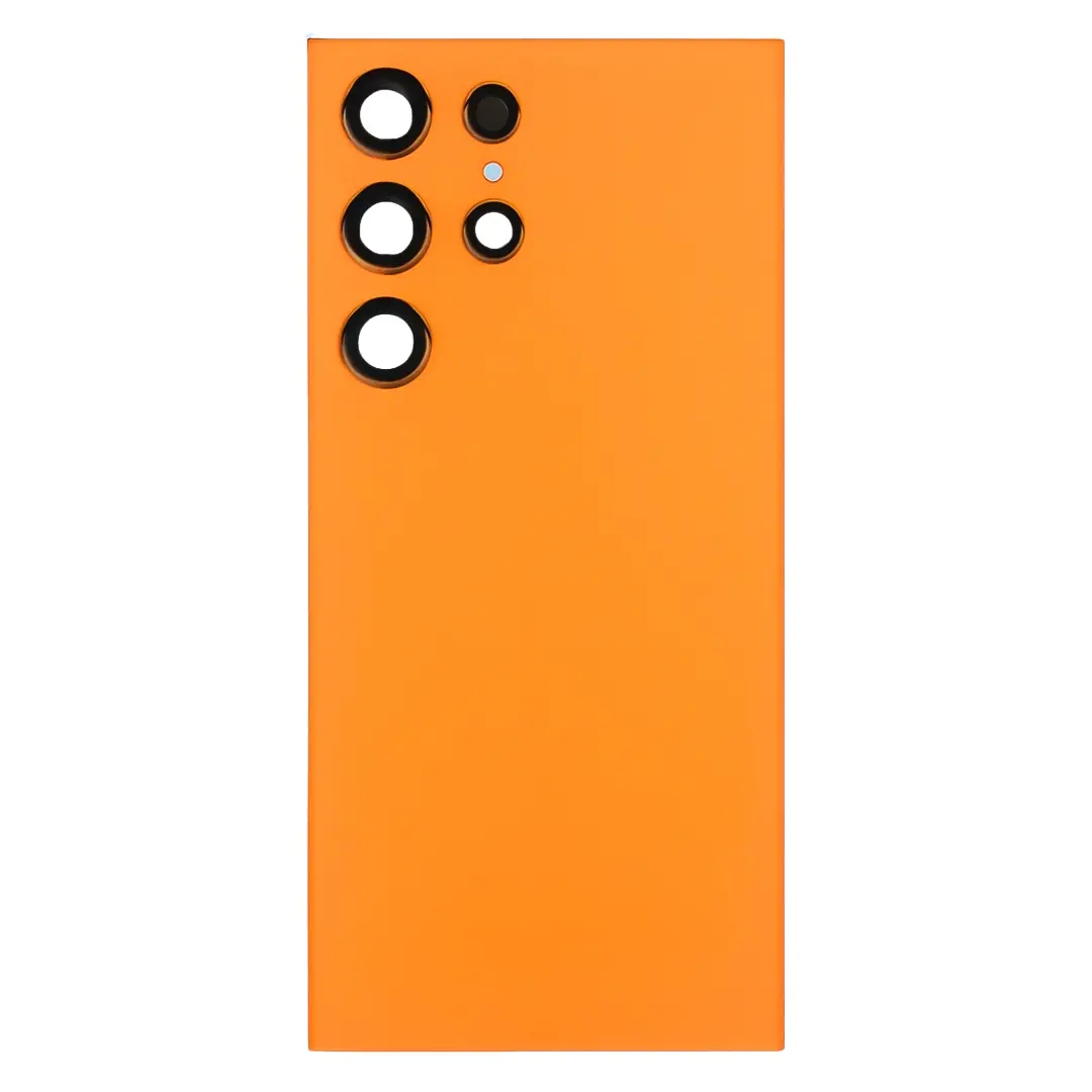 Back Glass Samsung Galaxy S25 Ultra with Camera Lens Orange
