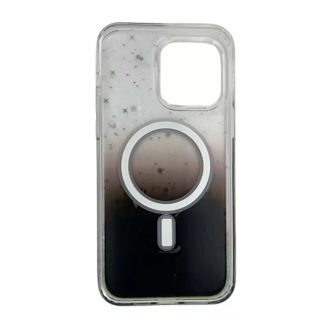 iPhone 14 Pro/iPhone 15 Pro Bling MagSafe Twotone Eco Black