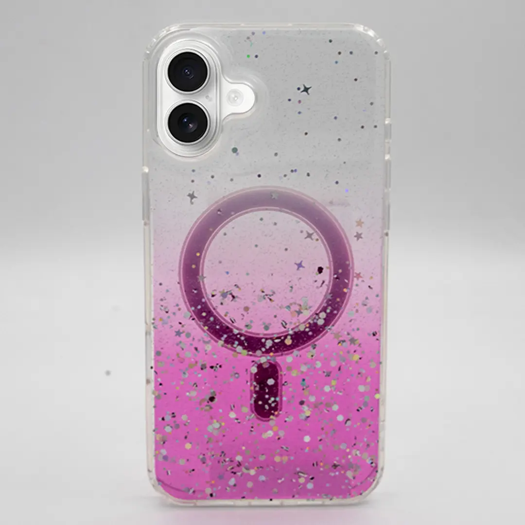 iPhone 16 Plus Bling MagSafe Twotone Eco Pink