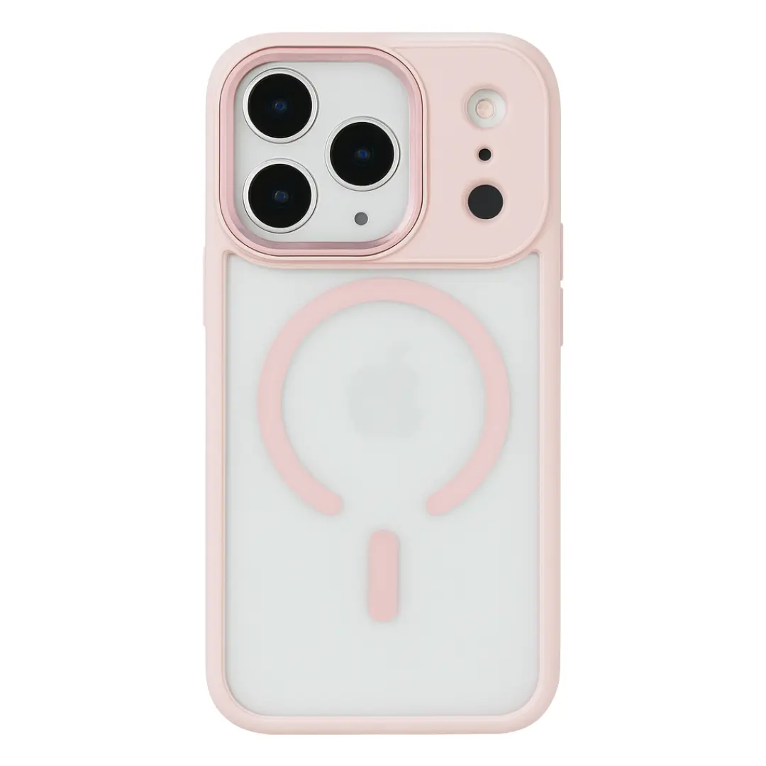 iPhone 17 Pro Max Magsafe Clear Eco Twotone Case Pink