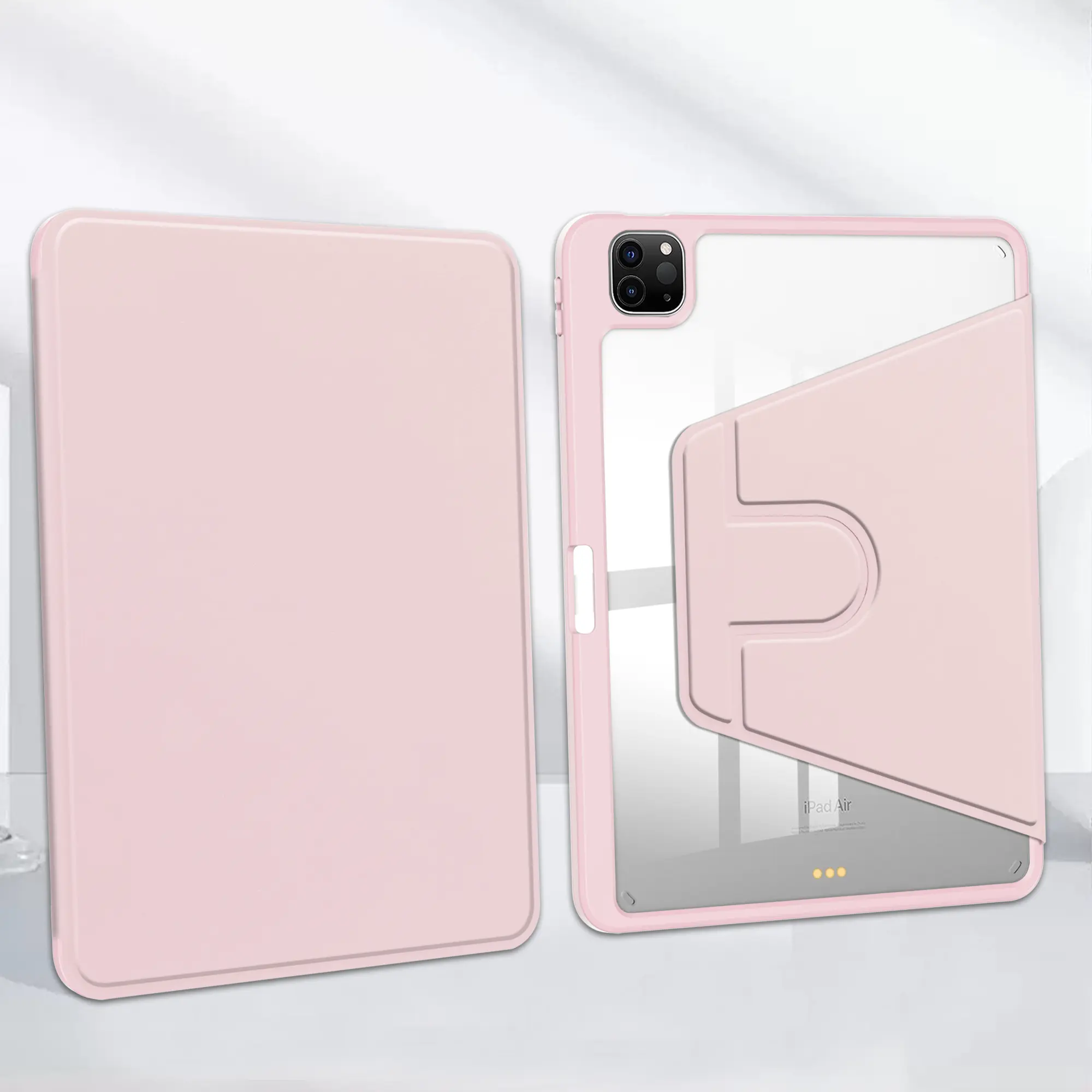 iPad 10.9" (2022)/iPad 11" 2025 Acrylic Rotation Case Pink