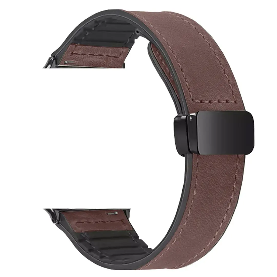 Apple Watch Band Oil Leather Magnetic Brown 38/40/41