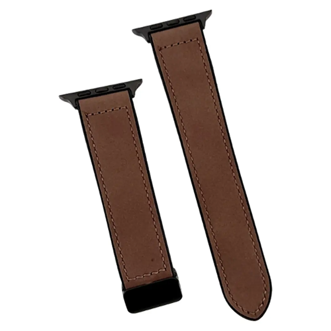 Apple Watch Band Oil Leather Magnetic Brown 38/40/41