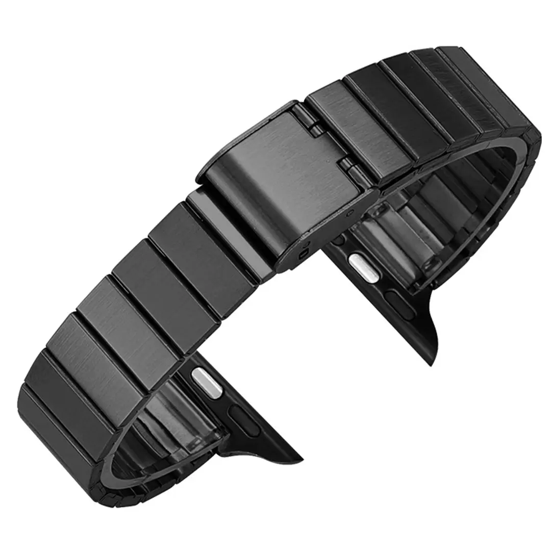 Apple Watch Metal Strap Bamboo Black -42-44-45-46-49mm