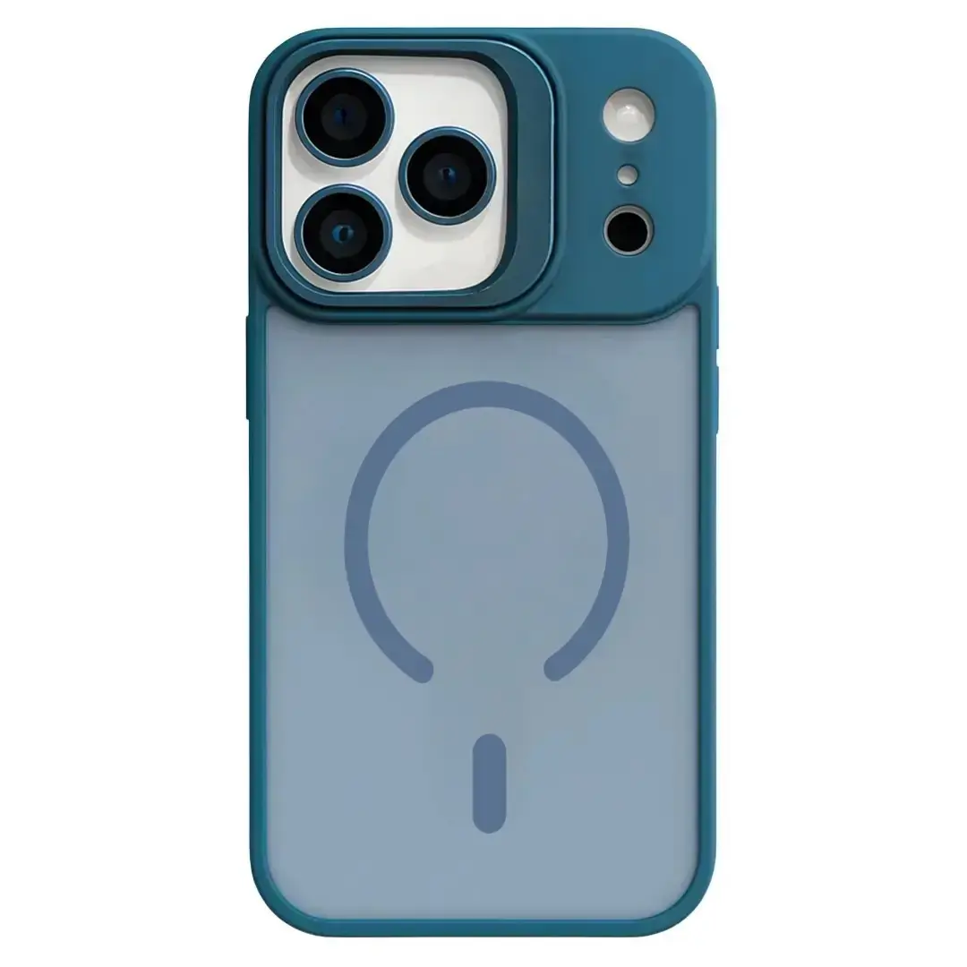 iPhone 18 Pro /iPhone 17 Pro MagSafe Smoke Camera Stand Case Dark Blue (moq:25)