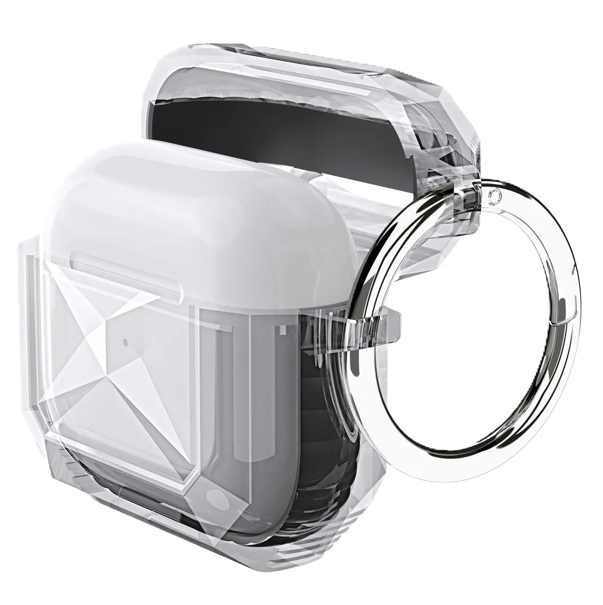 Airpods Pro 2 Transparent TPU with Colored Edge Case Black