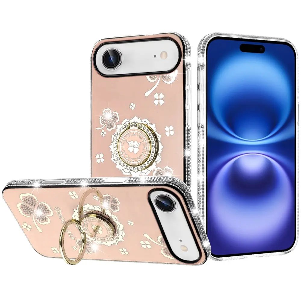 iPhone 17 Air Bling Diamond Lucky Case Gold