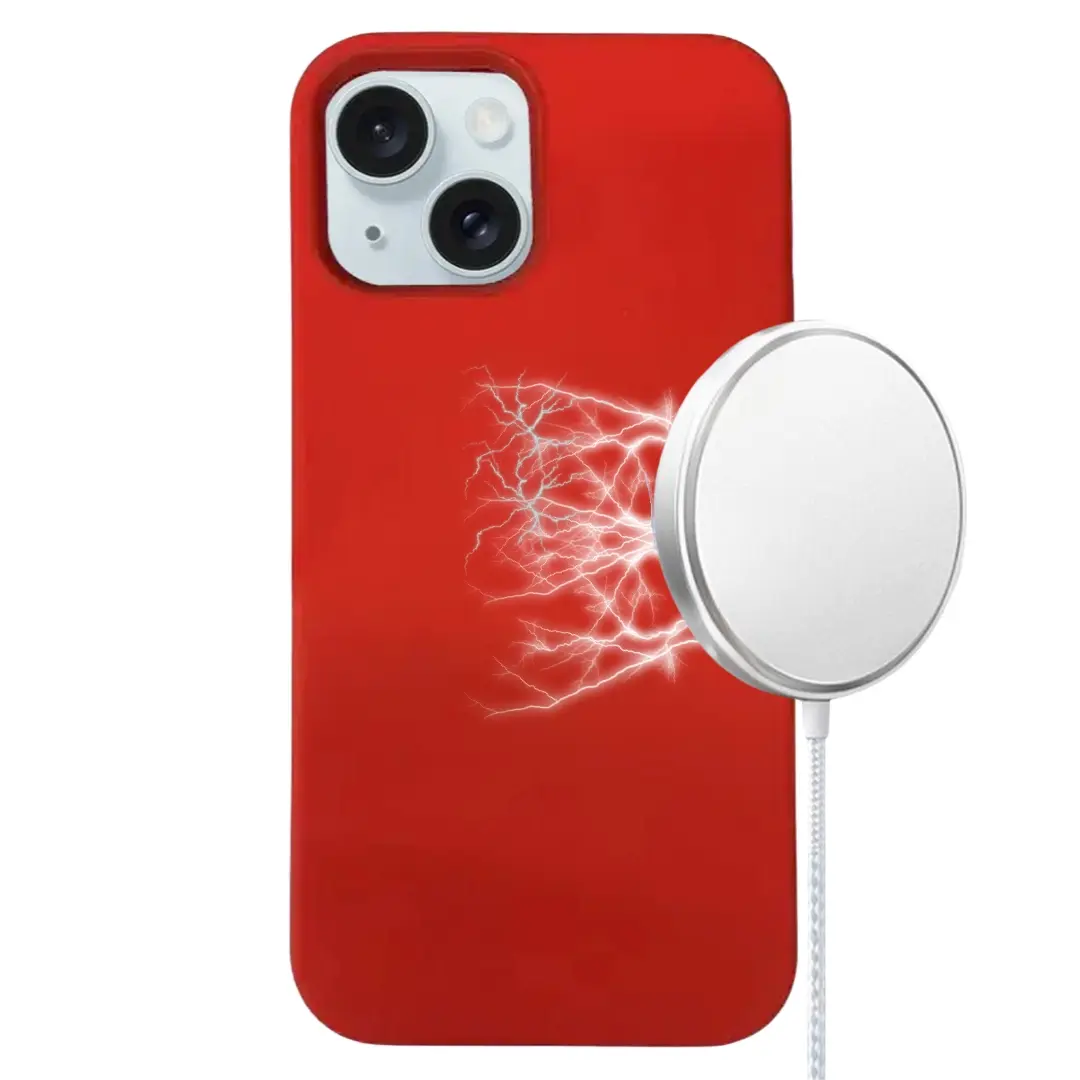 iPhone 15/iPhone 14/iPhone 13 MagSafe Soft Touch Case Red
