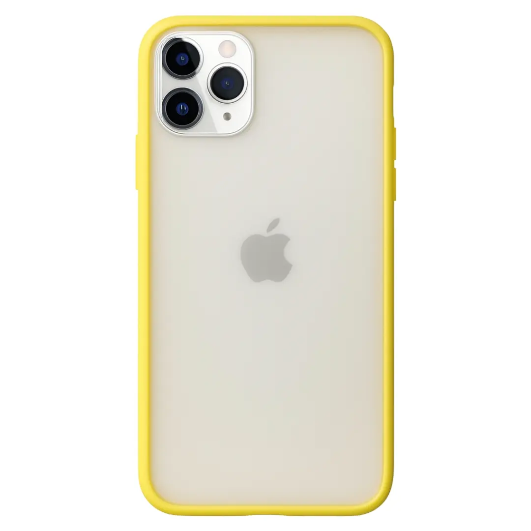 iPhone 11 Pro Max Smoke Transparent Twotone Case Yellow