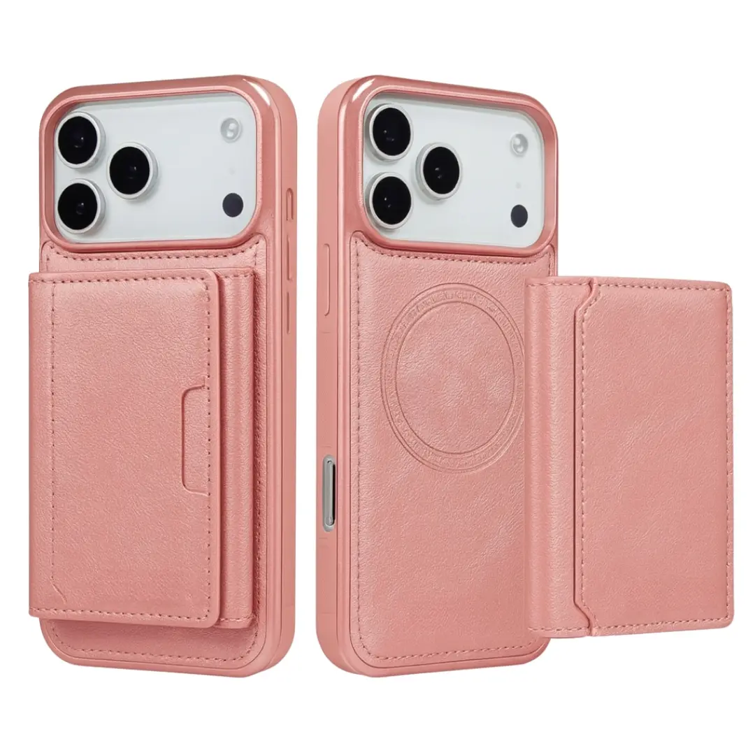 iPhone 17 Pro Max Modern Card Holder Case Pink