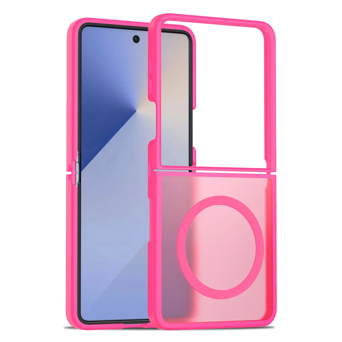 Samsung Galaxy Z Flip 7 MagSafe Cam Smoke Twotone Rose Red