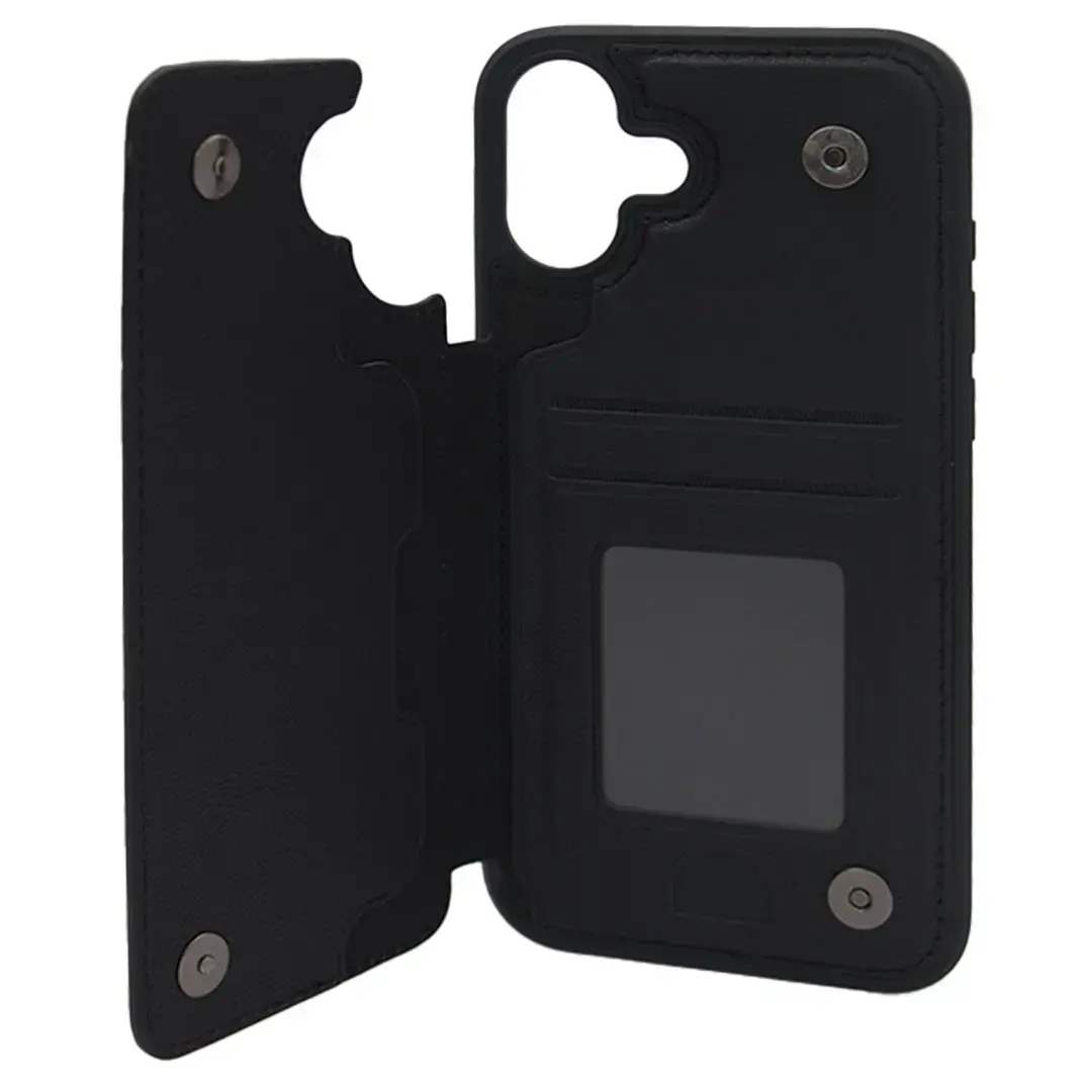 iPhone 17 Modern Card Holder Case Black