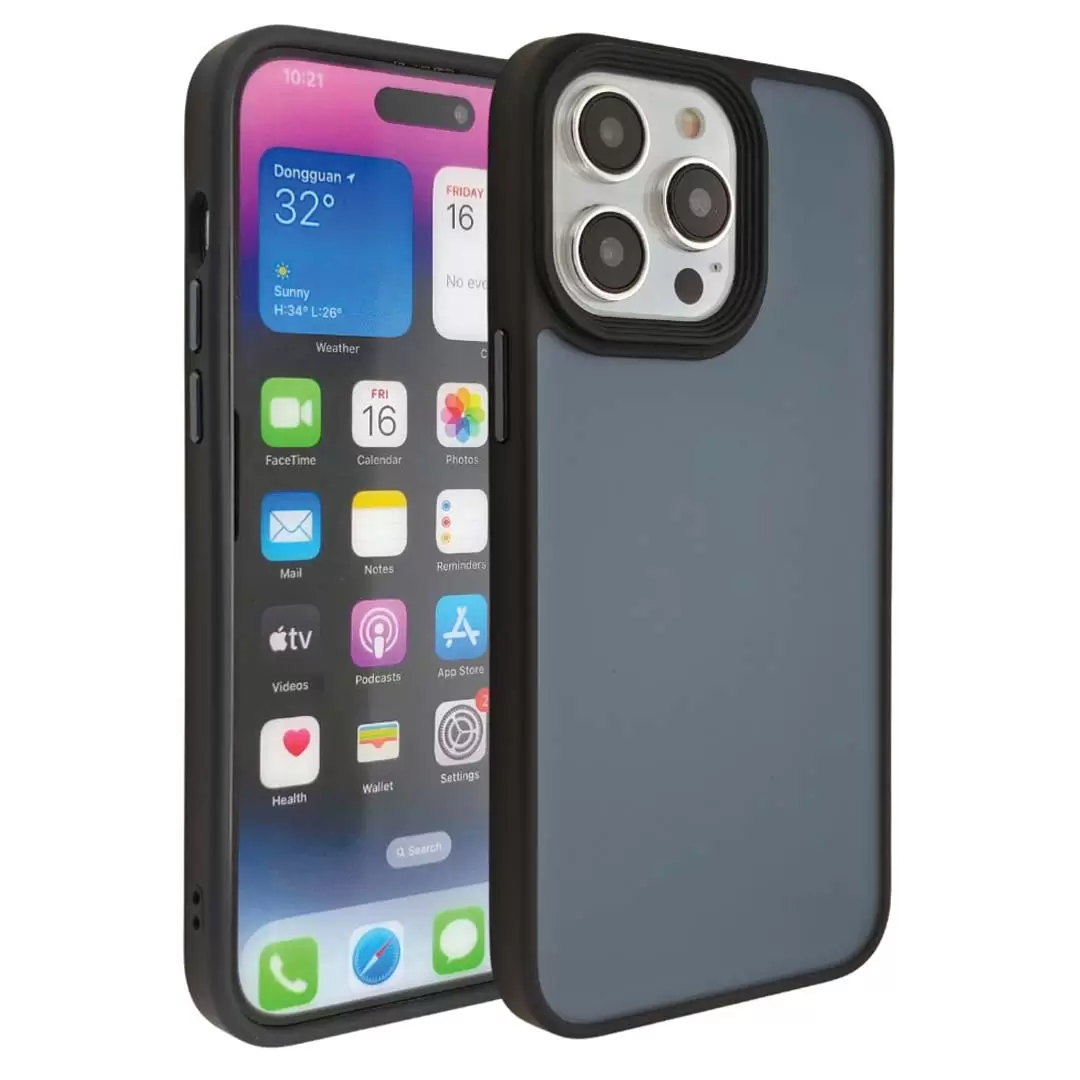iPhone 11 Cam Smoke Twotone Case Black