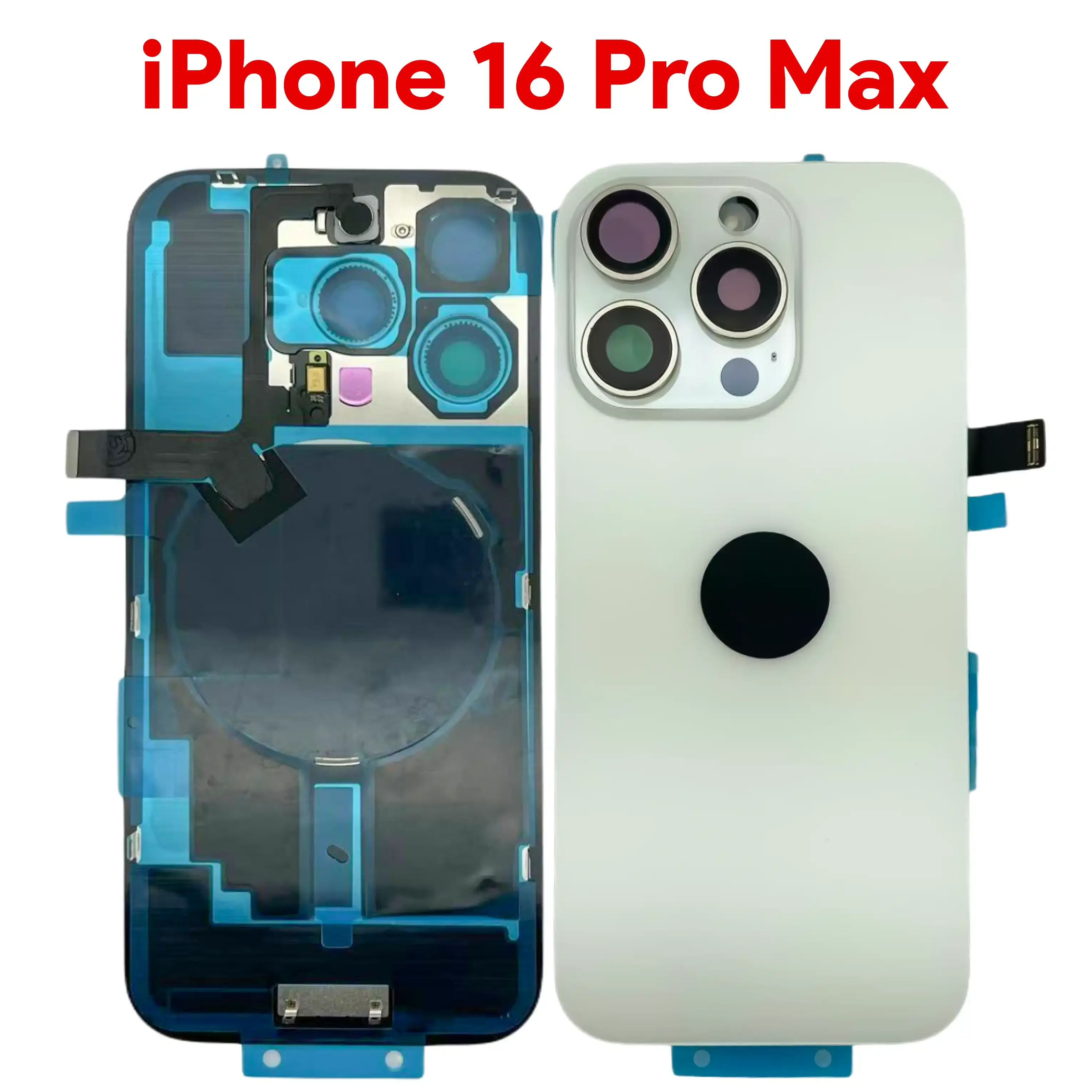 iPhone 16 Pro Max Back Glass White with NFC