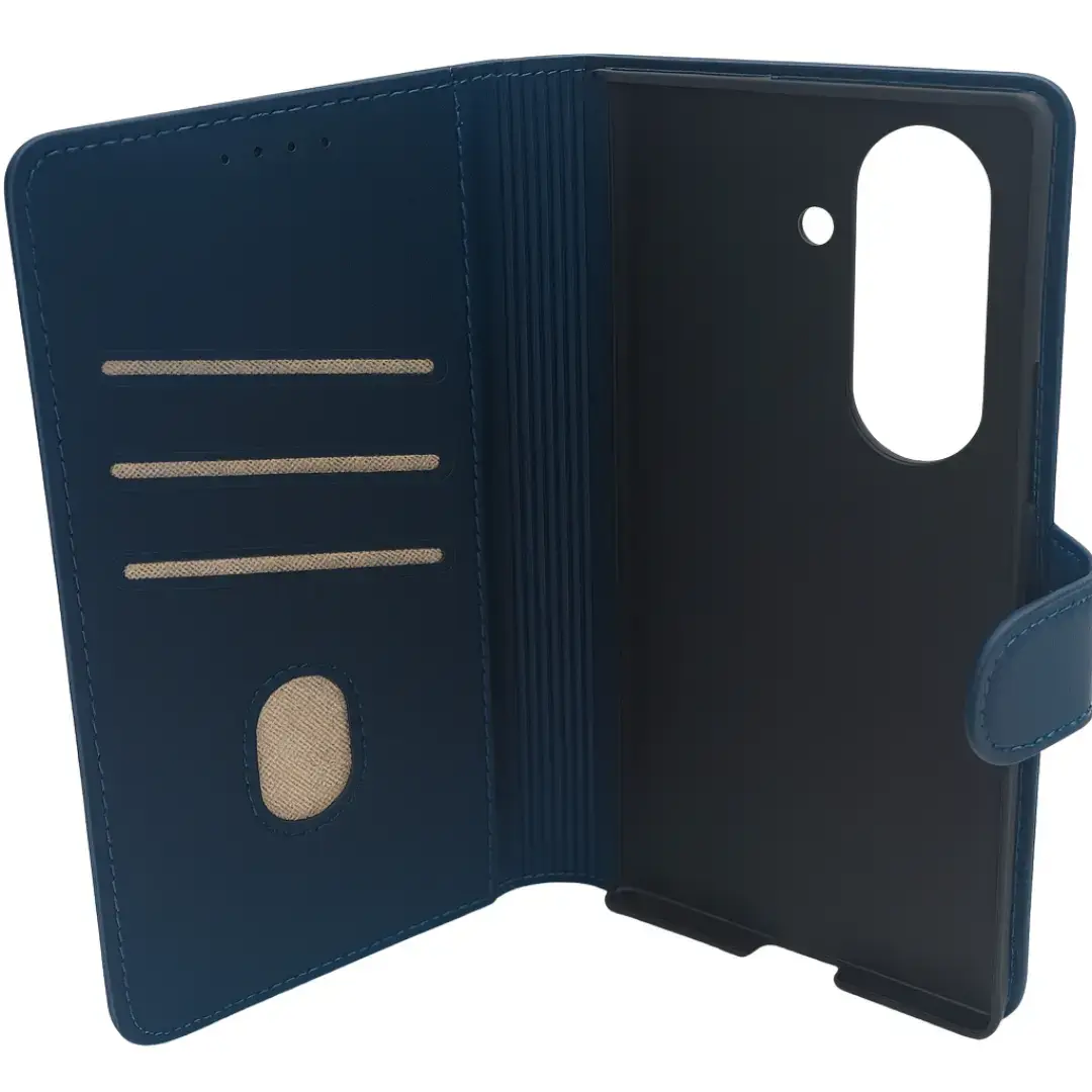 Samsung Galaxy S25 FE PU Leather Wallet Case Blue