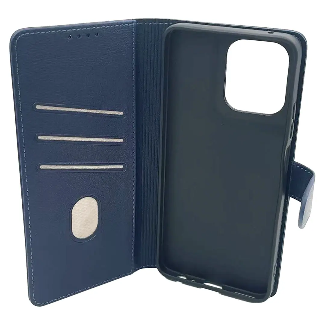 Motorola Moto G 5G 2025 PU Leather Wallet Case Blue