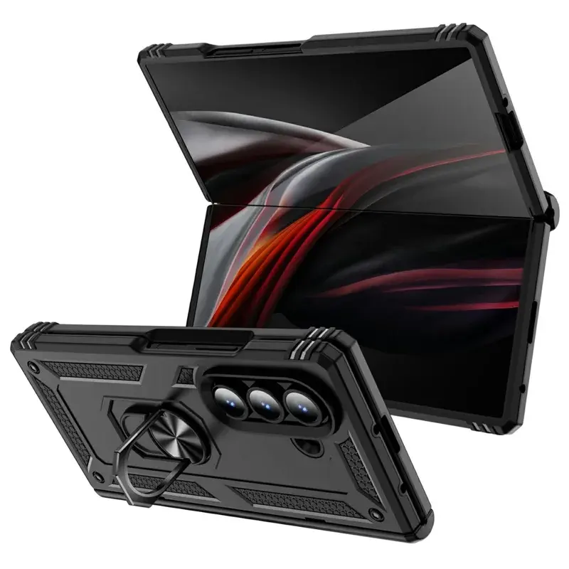 Samsung Galaxy Z Fold 7 2in1 Ring Stand Case Black