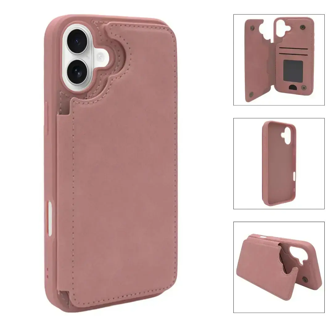 iPhone 17 Air Modern Card Holder Case Pink