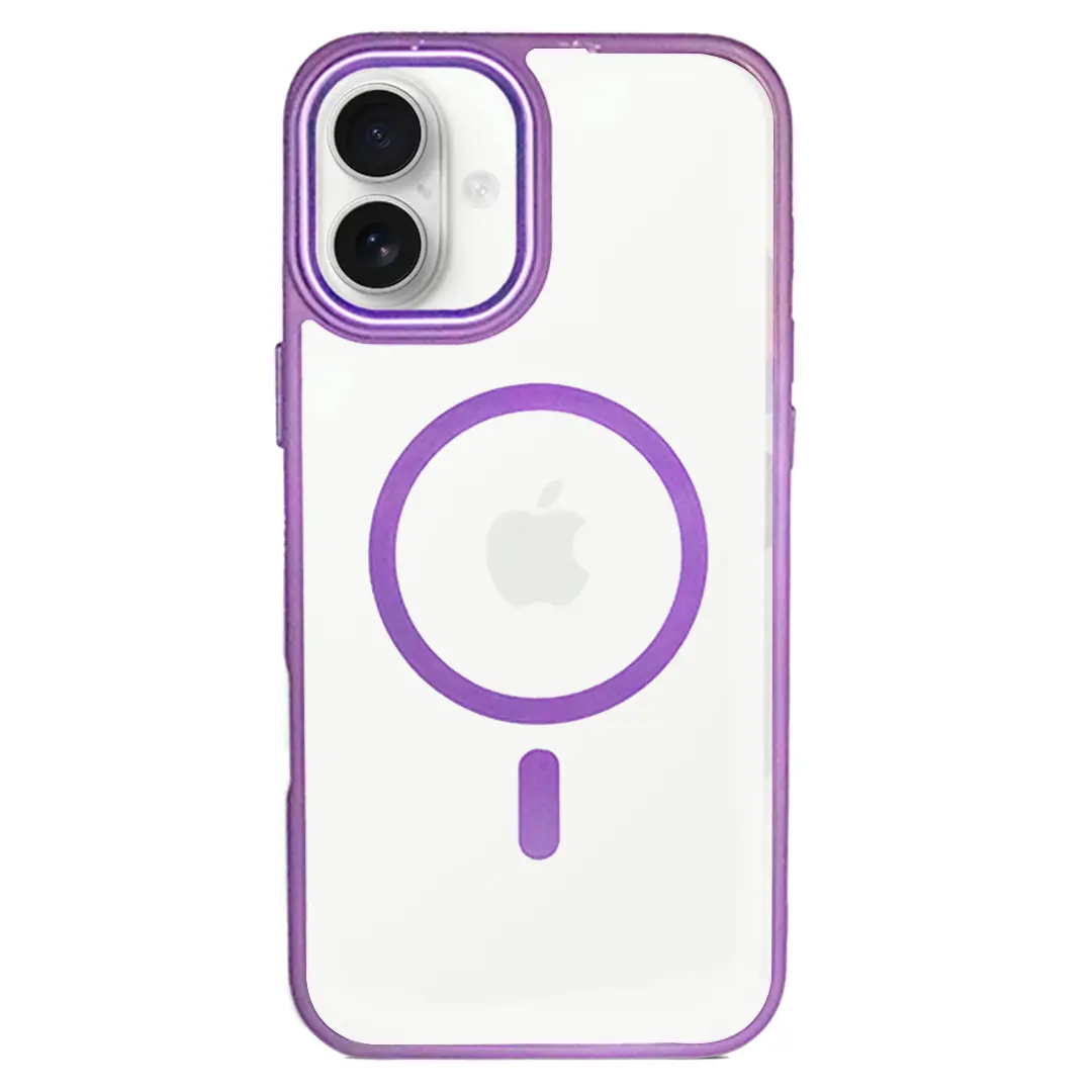 iPhone 16 Plus MagSafe Clear Eco Twotone Purple