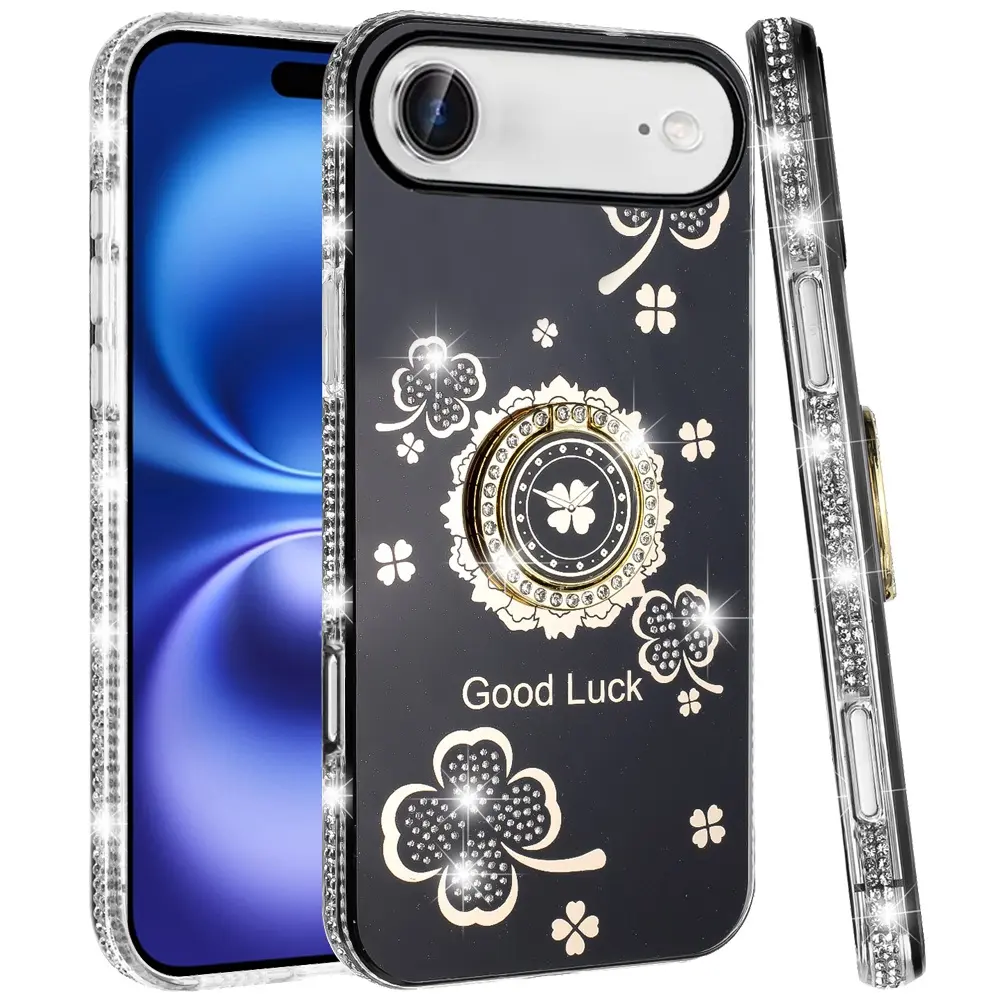 iPhone 17 Air Bling Diamond Lucky Case Black