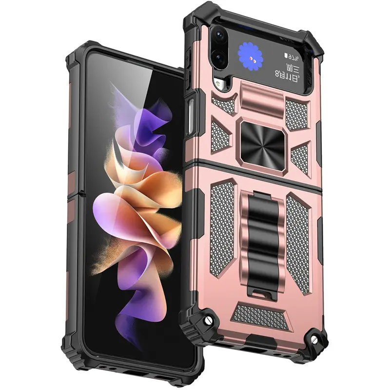 Motorola Razr 2025/2024 Vertical Kickstand TPU Corner Edges Case Pink