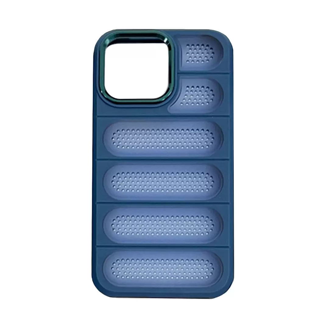 iPhone 15 Plus/iPhone 14 Plus Mesh Cooling Case Dark Blue