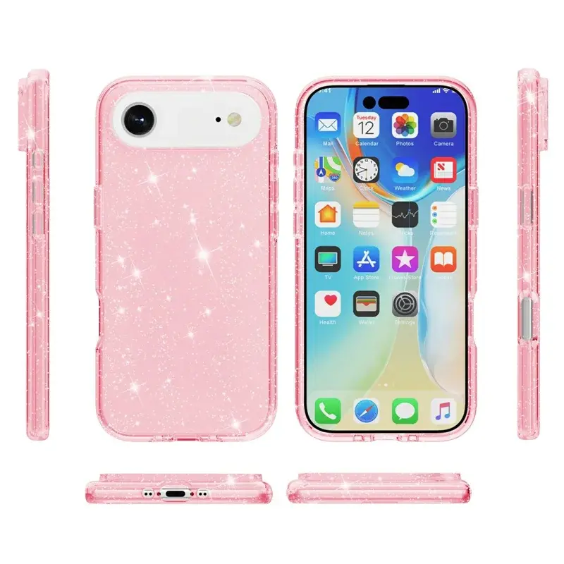 iPhone 17 Air Fleck Glitter Case Pink