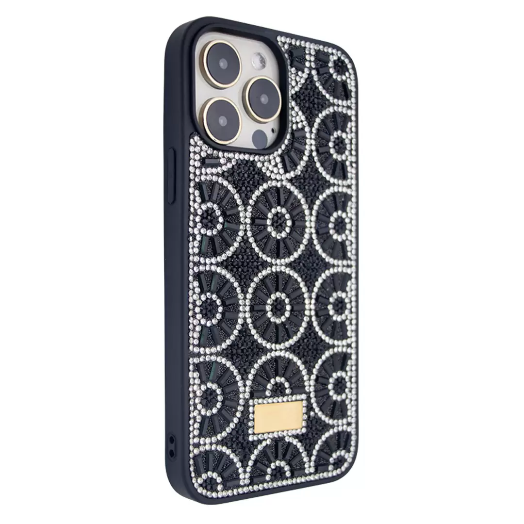 iPhone 16 Pro Diamond sparkling case Black