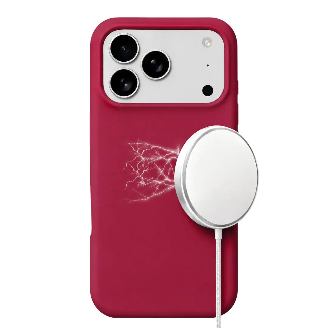 iPhone 18 Pro/iPhone 17 Pro MagSafe Soft Touch Case Cherry Red (moq:25)