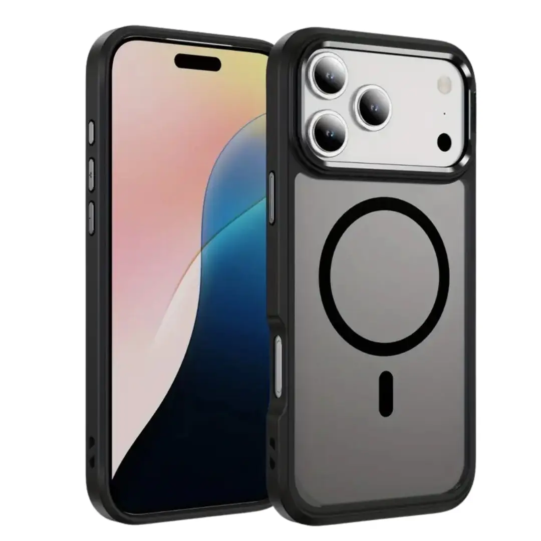 iPhone 17 Pro Max Magsafe Cam Smoke Twotone Case Black